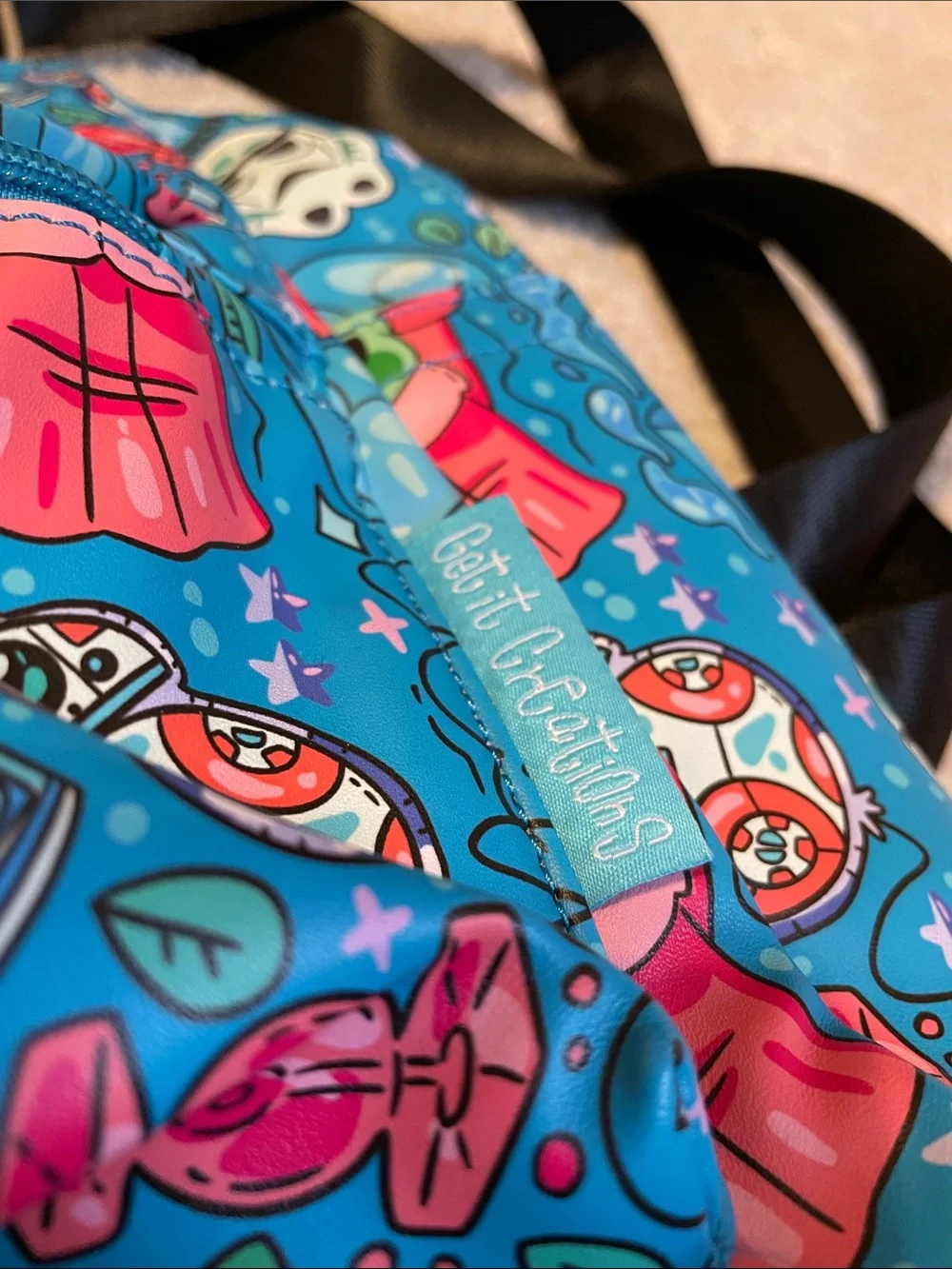 Disney Get it Creations Mini Backpack Neon Star Wars Parks Grogu BB8 R2D2